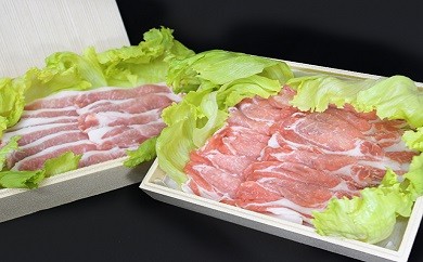 坂東市産 豚ロース薄切り・焼肉用セット 約900g