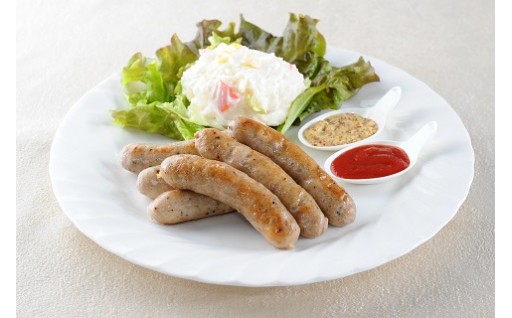 八戸 美保野ポーク 腸詰(ブラックペッパー バジル&オニオン)320g×3