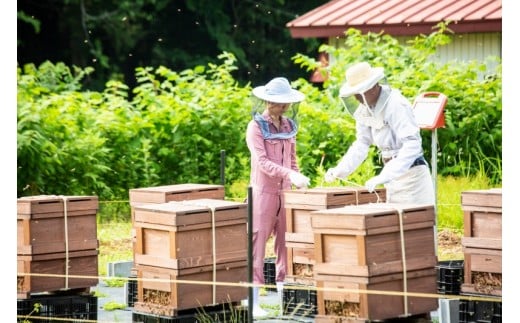 生まれ故郷の西和賀で養蜂家人生をスタートさせた高橋さん親子