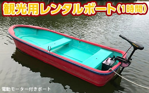 亀山湖 観光用レンタルボート(電動)共通利用券 1時間1回分