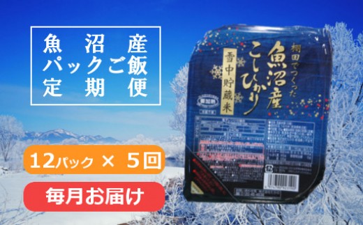 魚沼コシヒカリ パックご飯 定期便