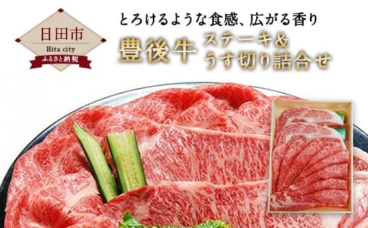 Ｃ－０２　豊後牛 ステーキ＆うす切り 詰合せ セット 牛肉 1263934 - 大分県日田市