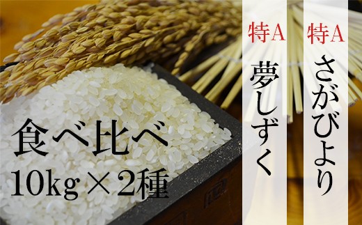 D 34 令和２年産米 鹿島市産さがびより 夢しずく 白米２０ｋｇ １０ｋｇ 2種 お米マイスター厳選 佐賀県鹿島市 ふるさと納税 ふるさとチョイス