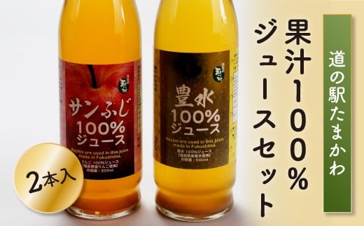 FT18-175【道の駅たまかわ】果汁100％ジュースセット 581156 - 福島県玉川村