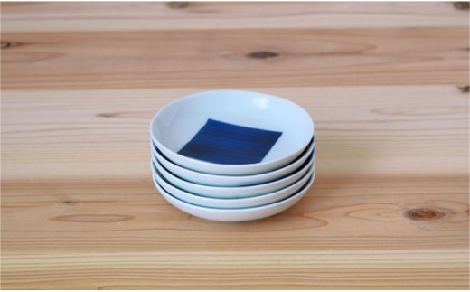 【波佐見焼】染付 3寸丸 小皿 5枚組 食器 皿 【團陶器】 [PB11]|團陶器株式会社