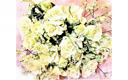 No 1141 1 ホワイトローズの花束 白いバラの花束 鹿児島県錦江町 ふるさと納税 ふるさとチョイス