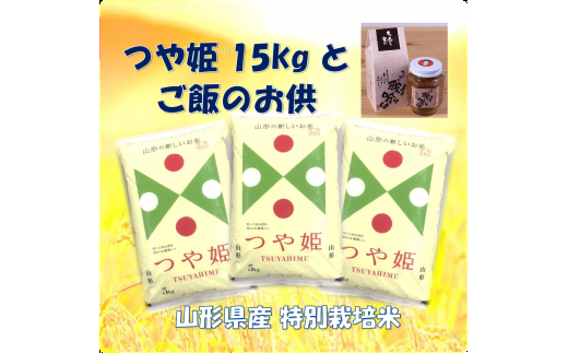 特別栽培米つや姫15kgとご飯のお供 飯喰は 2個セット A 0773 山形県東根市 ふるさと納税 ふるさとチョイス