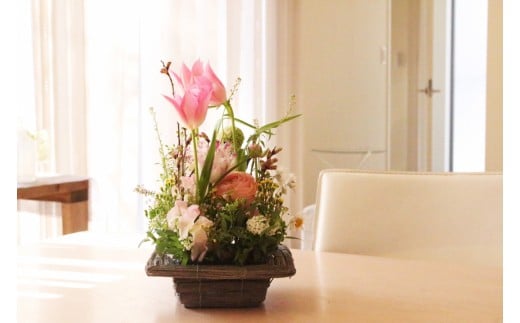 【毎月お届け】季節のお花（生花）の定期便・Sサイズ　6か月 356766 - 千葉県柏市