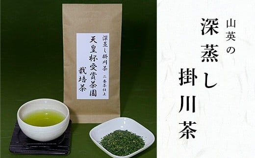 ５３４１　天皇杯受賞茶園栽培茶 100g×10袋・計１kg（ 深蒸し掛川茶 ）山英　深蒸し茶