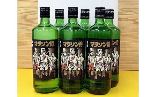 No 033 安政遠足マラソン にちなんだ焼酎 マラソン侍6本セット お酒 焼酎甲類 サトウキビ糖蜜 群馬県 群馬県安中市 ふるさと納税 ふるさとチョイス