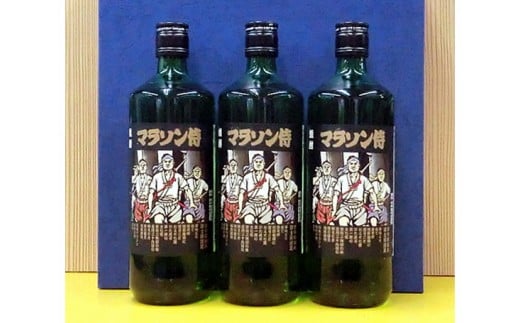 No 004 安政遠足マラソン にちなんだ焼酎 マラソン侍3本セット お酒 焼酎甲類 サトウキビ糖蜜 群馬県 群馬県安中市 ふるさと納税 ふるさとチョイス