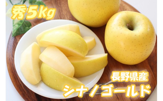 MS12-24A りんご シナノゴールド （長野県産秀品）約5kg／10月下旬～11月下旬頃配送予定