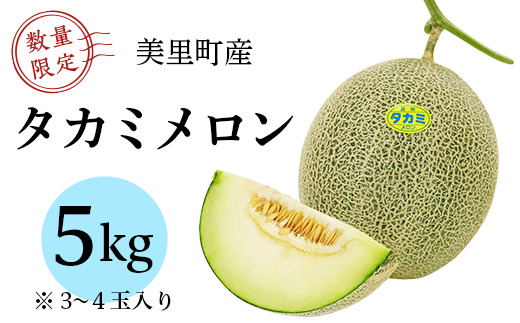 美里町産 タカミメロン １箱 ５ｋｇ入 0011 4601 埼玉県美里町 ふるさと納税 ふるさとチョイス