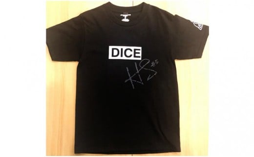 TACHIKAWA DICE サイン入りオリジナルTシャツ（ブラック）
