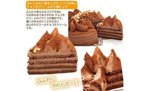 口どけなめらか生チョコケーキ フラワーショコラ 北海道のチョコレートケーキ 北海道新ひだか町 ふるさと納税 ふるさとチョイス