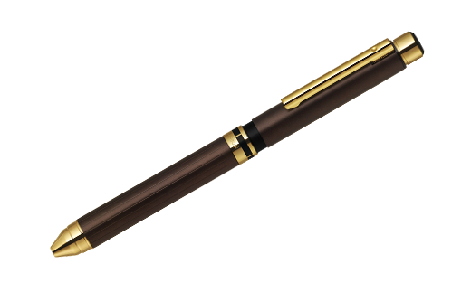 「シャーボX　TS10」4軸ボールペン（色：ブラウンゴールド）　