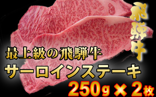 【60152】ステーキ用最上級飛騨牛サーロイン250ｇ×2 727882 - 岐阜県富加町