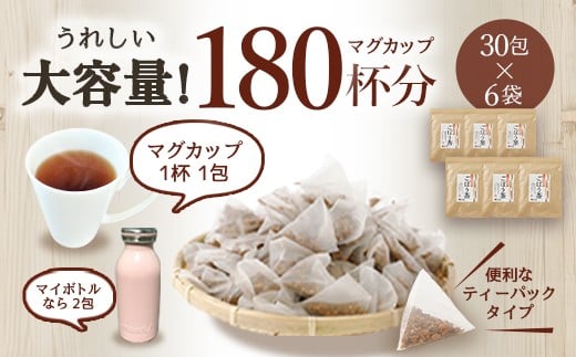 九州産ごぼう茶 30包 6袋セット