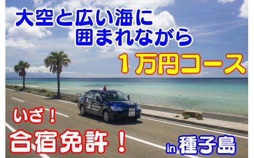 種子島自動車学校免許プラン 1万円コース 300pt
