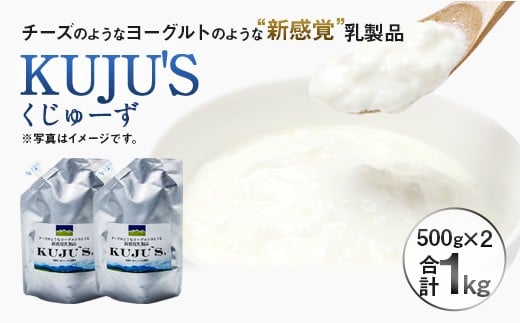 KUJU'S くじゅーず 家庭用パックタイプ 500g×2パック チーズ プレーン 無糖 乳製品 低脂肪 高カルシウム スキール