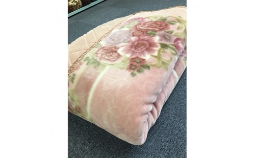 日本製 アクリル マイヤー毛布 シングル ピンク 1枚(カシミヤ・ウールわた入り毛布)5099[0435] 233767 - 大阪府泉大津市