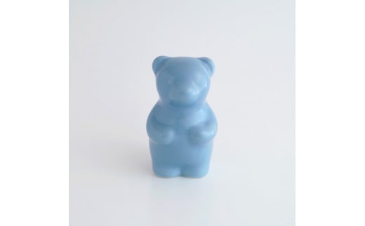 有田焼 磁器製フィギュアmomocobear Baby Blue 佐賀県npo支援 ふるさと納税 ふるさとチョイス