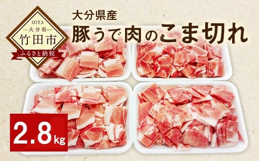 大分県産 豚うで 肉のこま切れ 2.8kg 234215 - 大分県竹田市