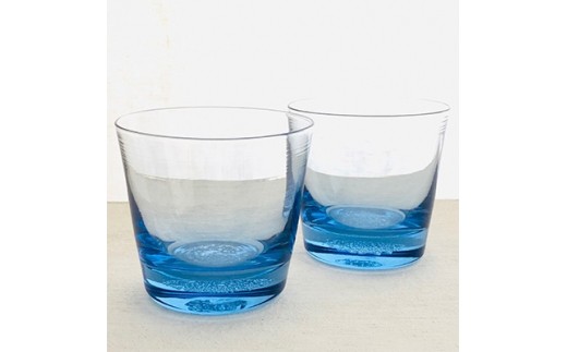 ＜Aji Glass＞　ロックグラス　みなも　2個セット　(GIFT BOX付) 397241 - 香川県高松市