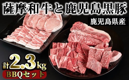薩摩和牛と鹿児島黒豚・合計2.3kg BBQセット