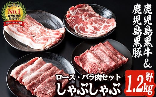 数量限定！鹿児島黒牛切り落とし肉・鹿児島黒豚もも切り落とし肉(計約