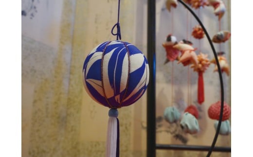 つるし飾り 和小物 装飾 インテリア 伝統工芸品 きめ込み球の飾り物 