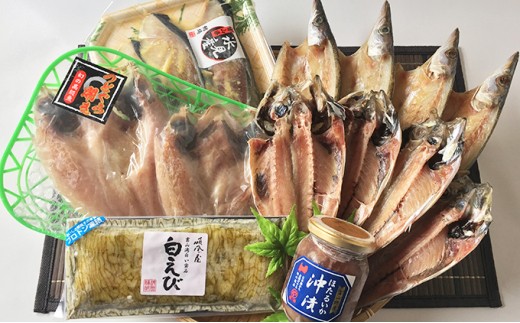 5684 1450 ぶり しろえび ほたるいか のどぐろ入り 特選氷見産きときと魚一夜干詰合せ 富山県氷見市 ふるさと納税 ふるさとチョイス