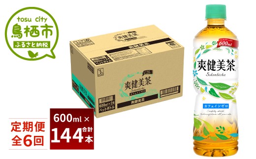 45-04 爽健美茶600ml 1ケース ６か月定期便 ｜ふるラボ