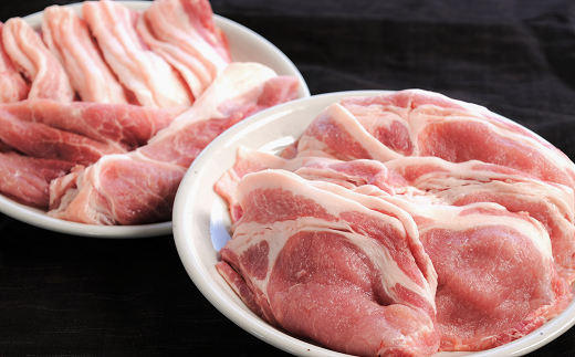 農林水産大臣賞獲得の「四万十ポーク」 平野協同畜産の「麦豚」スライスセット1.2㎏ Ahc-04 国産 ぶた肉 豚肉 肉 お肉 国産豚肉 国産ぶた肉 豚肉セット ロース もも バラ肉 冷蔵