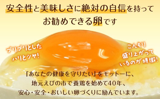 えびのの大自然で育ったこだわりタマゴ「康卵」Mサイズ 180個