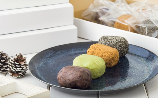 4種類のフレーバーが楽しめる、お団子屋さんのおはぎが美味しくないはずがない!どどーんと100個お届けします