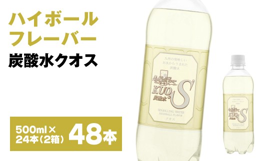 ａ １１３ クオス 炭酸水 ハイボールフレーバー 500ml 48本 2ケース 大分県日田市 ふるさと納税 ふるさとチョイス