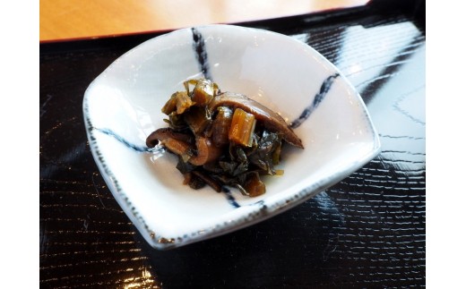 野沢菜と椎茸の旨煮