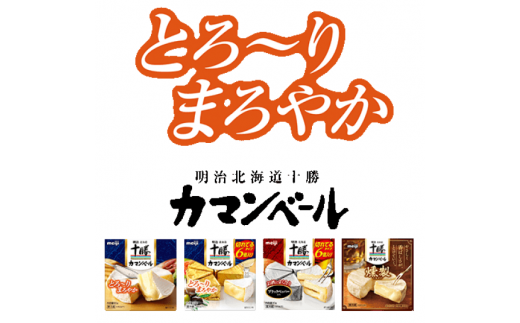 B16 04 明治北海道十勝カマンベール新登場 燻製 を含む4種8個セット 北海道芽室町 ふるさと納税 ふるさとチョイス