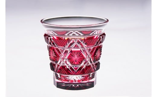 冷酒グラス(金赤)