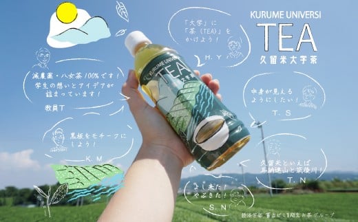 久留米大学茶 500ml 24本入 ペットボトル 1ケース お茶 緑茶 福岡県広川町 ふるさと納税 ふるさとチョイス