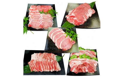 大分県産ブランド豚 「米の恵み」 豚肉まつり 5種セット 計3.6kg 豚肉