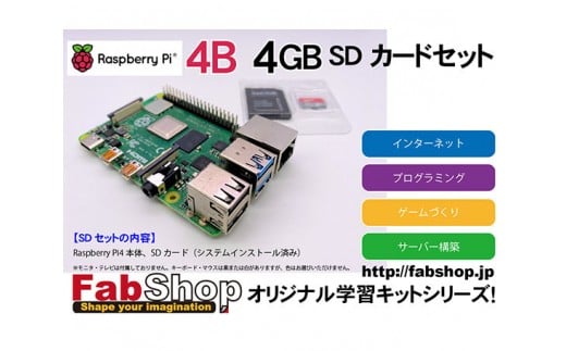 No 3 ラズベリーパイ4b 本体 Sdカード セットアップ済み 教育 学習用コンピュータ プログラミング体験 埼玉県 埼玉県狭山市 ふるさと納税 ふるさとチョイス