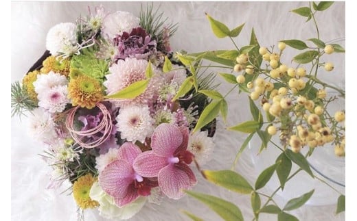 【毎月お届け】季節のお花（生花）の定期便・Sサイズ　12か月 356773 - 千葉県柏市