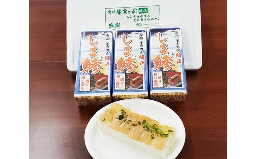 No 119 勝山しま鯵押し寿司セット 3本 鯵 あじ すし 千葉県 特産品 千葉県鋸南町 ふるさと納税 ふるさとチョイス