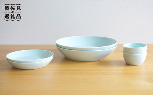白山陶器】【2人分の食器】シンプルで実用的なS-lineセット 深皿