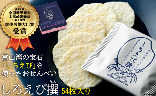 5559 0146 しろえびせんべいプレミアム しろえび撰54枚入り 富山県立山町 ふるさと納税 ふるさとチョイス