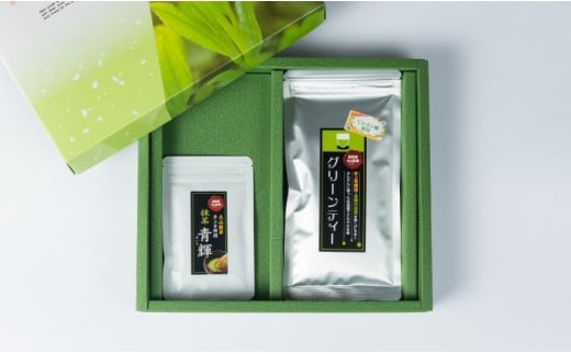 IN-01　お茶屋さんのおいしいお茶「井上青輝園」の抹茶とグリーンティーセット