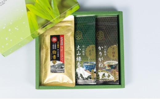 IN-04　お茶屋さんのおいしいお茶　「井上青輝園」のかぶせ茶セット 866144 - 鳥取県大山町