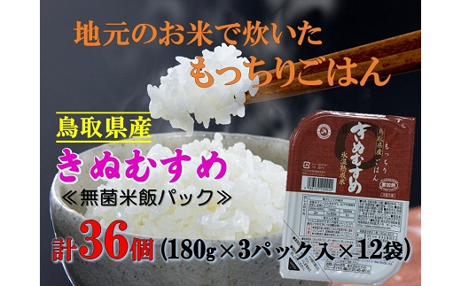 S4012 もっちりごはん 鳥取県産きぬむすめ無菌米飯パック 鳥取県倉吉市 ふるさと納税 ふるさとチョイス